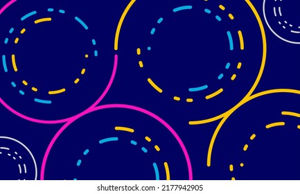 Abstract Rounded Outline Colorful Background