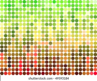 abstract rounded pixel mosaic background