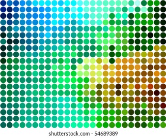 abstract rounded pixel mosaic background