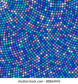 Abstract rounded pixel points mosaic background. EPS 8 vector file included