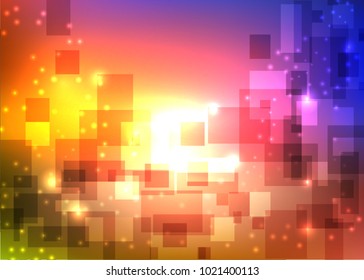 Abstract rounded rectangle background technology