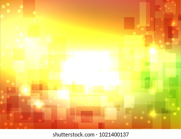 Abstract rounded rectangle background technology