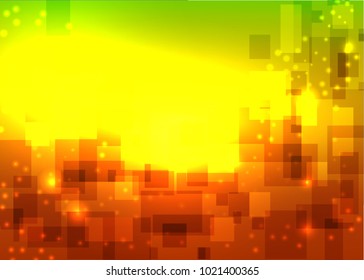 Abstract rounded rectangle background technology