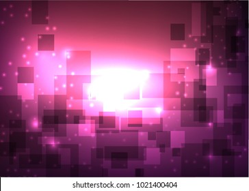 Abstract rounded rectangle background technology