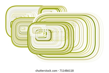 Abstract rounded rectangle geometric pattern, colorful & artistic for graphic design, catalog, textile or texture printing & background. Vector illustration graphic.