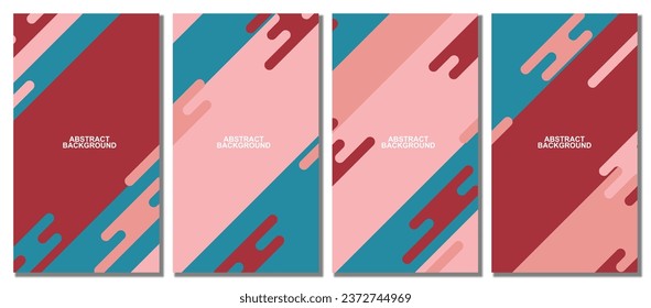 Abstract rounded set background. Abstract background. Vector illustration.
