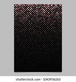 Abstract rounded square pattern background brochure template - vector graphic