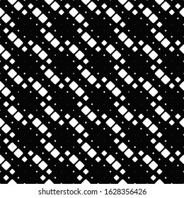 Abstract rounded square pattern background design - monochrome vector illustration from squares