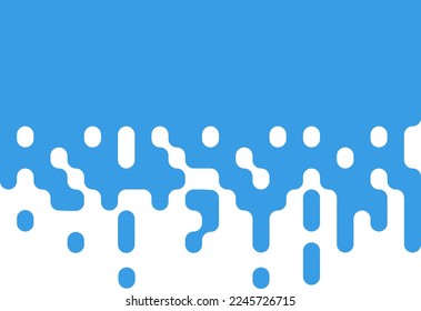 Abstract rounded transition halftone lines. Vector background illustration