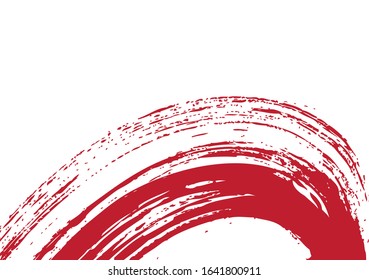 abstract rounded vector brush stroke