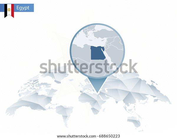 Abstract Rounded World Map Pinned Detailed Stock Vector Royalty Free 688650223 