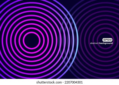 Abstract Roundel Stripe In Neon Violet With Contrast Effect Science Background Can Be Use For Advertisement Brochure Template Banner Website Cover Product Package Design Presentation Vector Eps.