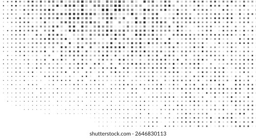 Abstract roundomus rectangle gradient texture. Vanishing polka dot background. Repeating dots simple art modern design
