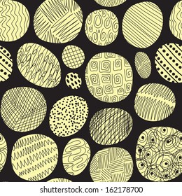 abstract rounds with dots and lines seamless vector background wallpaper pattern 