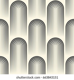 Abstract Rounds Texture. Seamless Stylish Wallpaper. Vector Wrapping Paper Background