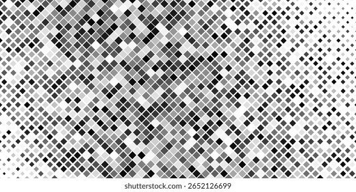 Abstract row of black dots, seamless white paper pattern background. Monochrome graphic copy space mockup design. 