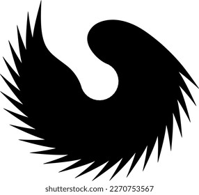 abstract royal vintage tattoo sign icon yang harmony tribal graphic pattern shape.