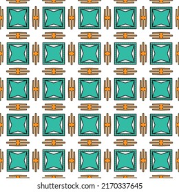 Abstract rug pattern geometric shapes inspired by oriental and indigenous native motifs