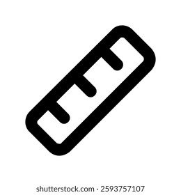 abstract Ruler Shape line icon 