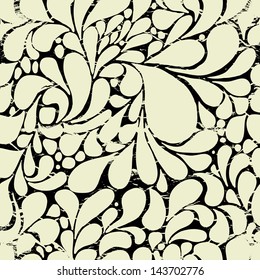 Abstract rumpled seamless pattern. Vector illustration.