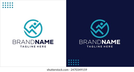 Abstract RUN Creative Logo, Design Inspiration, Illustration, Vector