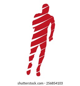 Abstract running man