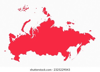 Abstract Russia Simple Map Background