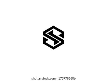 abstract S alphabet logo vector