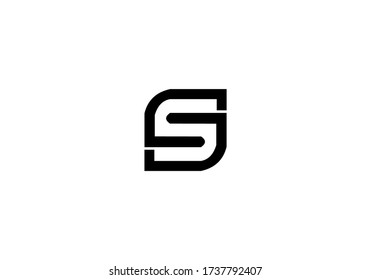 abstract S alphabet logo vector