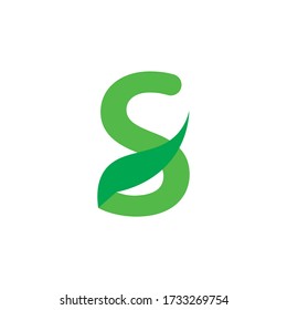 Resumen De La Carta S. plantilla de logotipo de hoja 