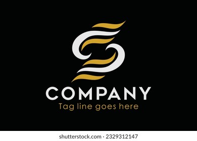 Abstract with S letter logo concept with gold color. Suitable for symbol, logo, company, brand name, icon, luxury, elegant, premium logo and many more.