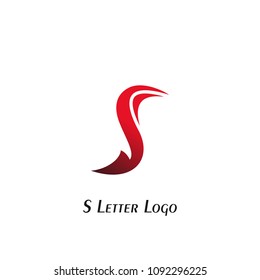 Abstract S letter logo design.
