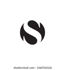 Abstract S letter for logo design concept.  corporate identity, branding logo icon. 