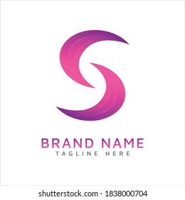 Abstract S letter logo design