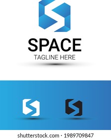Logo-Design für abstrakte S-Buchstaben