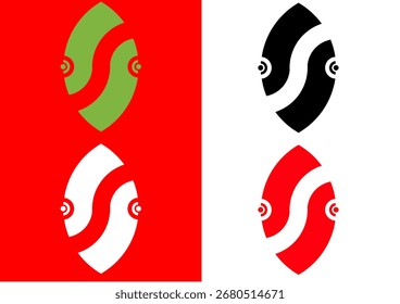 Abstract S Letter Logo with Leaf Design – Nature Eco Concept