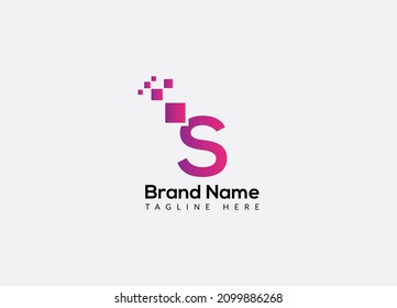 Abstract S letter modern initial lettermarks logo design