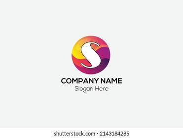 Resumen Letra S diseño de logotipo de marcas iniciales modernas