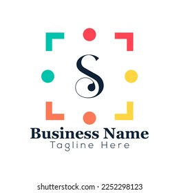 Abstract S letter modern initial lettermarks logo design	