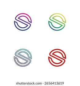 Abstract S Letter Symbol in Dynamic Vector Style for Commercial Logo Design