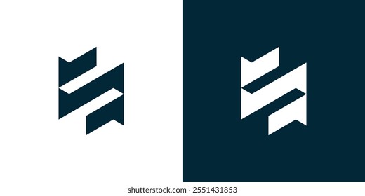 Abstractas logotipo de S, logotipo simple de S, logotipo moderno de S