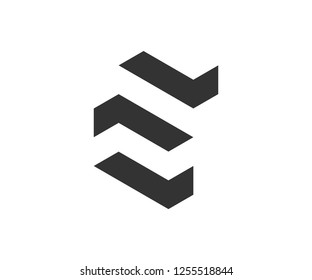 Abstract S Negative Space Logo Stock Vector (Royalty Free) 1255518844 ...