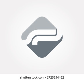 Abstract S and P Letter Monogram Logo. Creative initials in creative modern design.