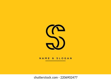 Abstract S, SS Letters Logo Monogram icon.