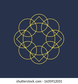 Abstract sacred geometry for background