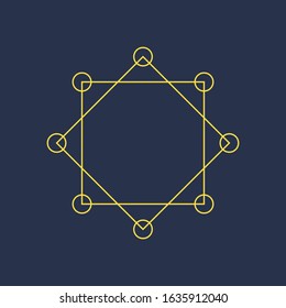 Abstract sacred geometry for background