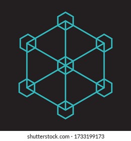 Geometría sagrada abstracta para el fondo