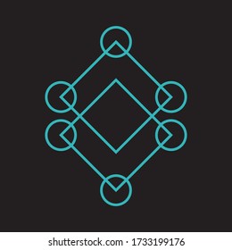 Abstract sacred geometry for background