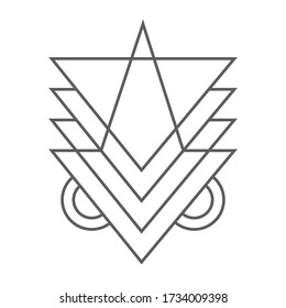 Abstract sacred geometry for background