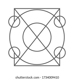 Abstract sacred geometry for background